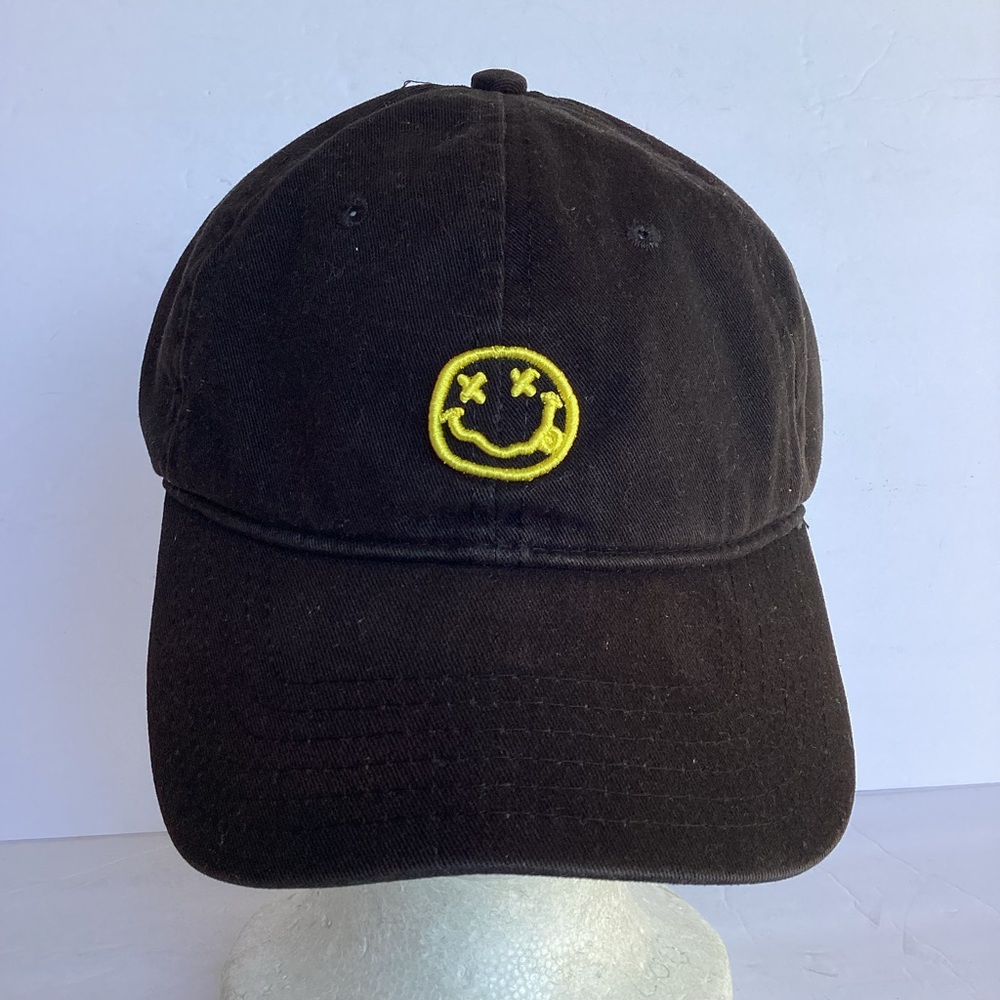 Nirvana smiley face dad hat
